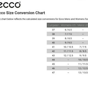 ecco shoe sizes